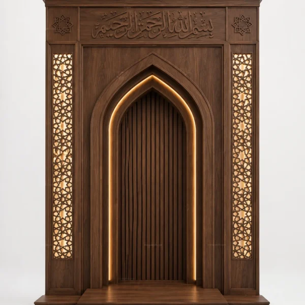 Architectural Modern Mosque Mihrab – Model MIH-260816-041 front product view