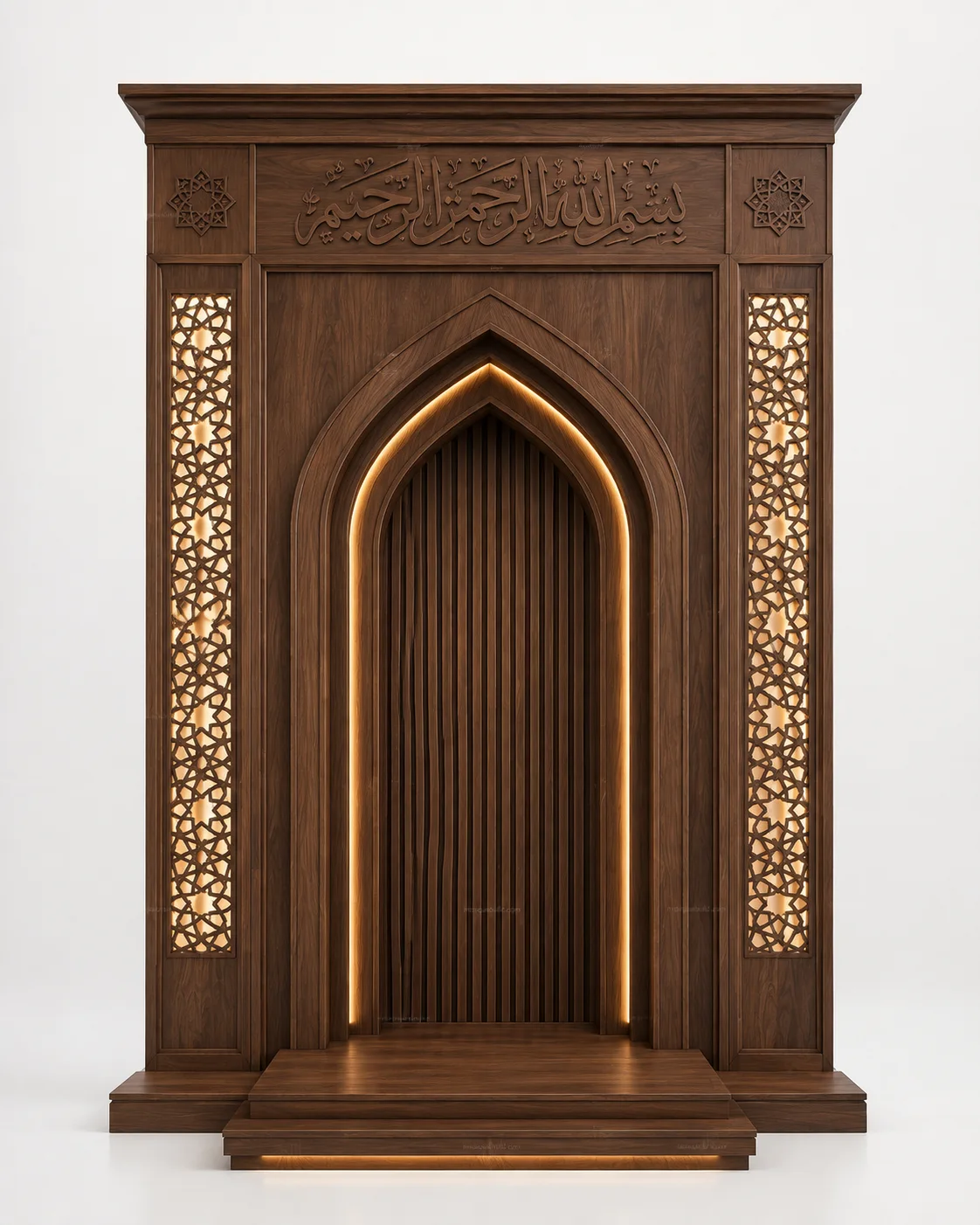 Architectural Modern Mosque Mihrab – Model MIH-260816-041 – Main Architectural Modern Mosque Mihrab – Model MIH-260816-041 front product view