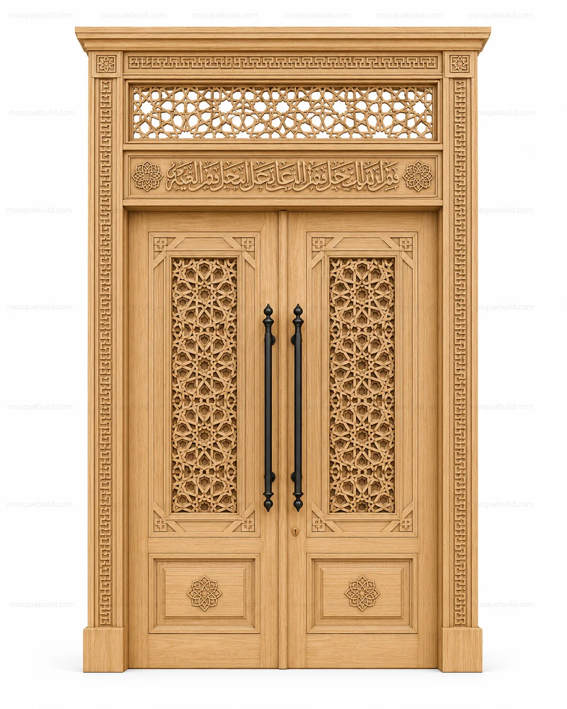 Contemporary Islamic Calligraphy Mosque Door – Model DOR-260816-011 – Main Contemporary Islamic Calligraphy Mosque Door – Model DOR-260816-011 front product view