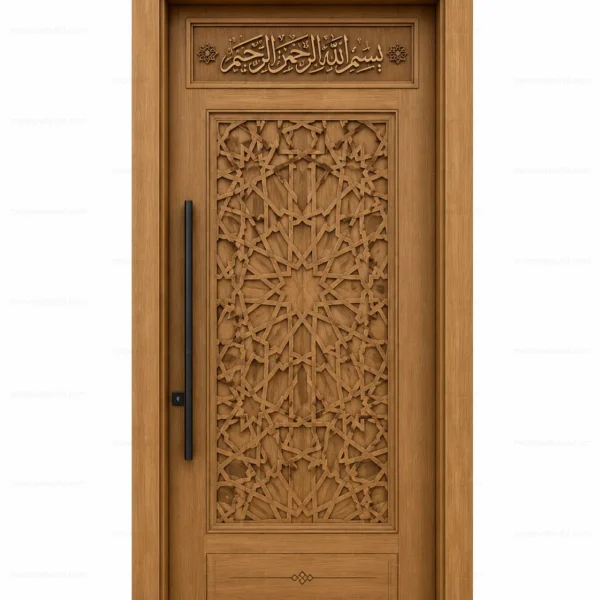 Contemporary Islamic Calligraphy Mosque Door – Model DOR-260816-035