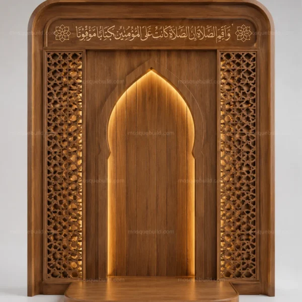 Contemporary Modern Mosque Mihrab – Model MIH-260816-031 front product view