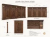 Decorative Wooden Mosque Wall Cladding & Separator – Model WCL-260816-005 technical presentation with project-specific dimensions