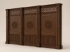 Geometric Wooden Mosque Wall Cladding & Separator – Model WCL-260816-003 three-quarter product view
