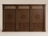 Geometric Wooden Mosque Wall Cladding & Separator – Model WCL-260816-003 front product view