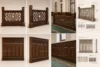 Lattice Wooden Mosque Wall Cladding & Separator – Model WCL-260816-001 three-quarter product view