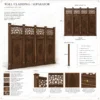 Lattice Wooden Mosque Wall Cladding & Separator – Model WCL-260816-007 technical presentation with project-specific dimensions
