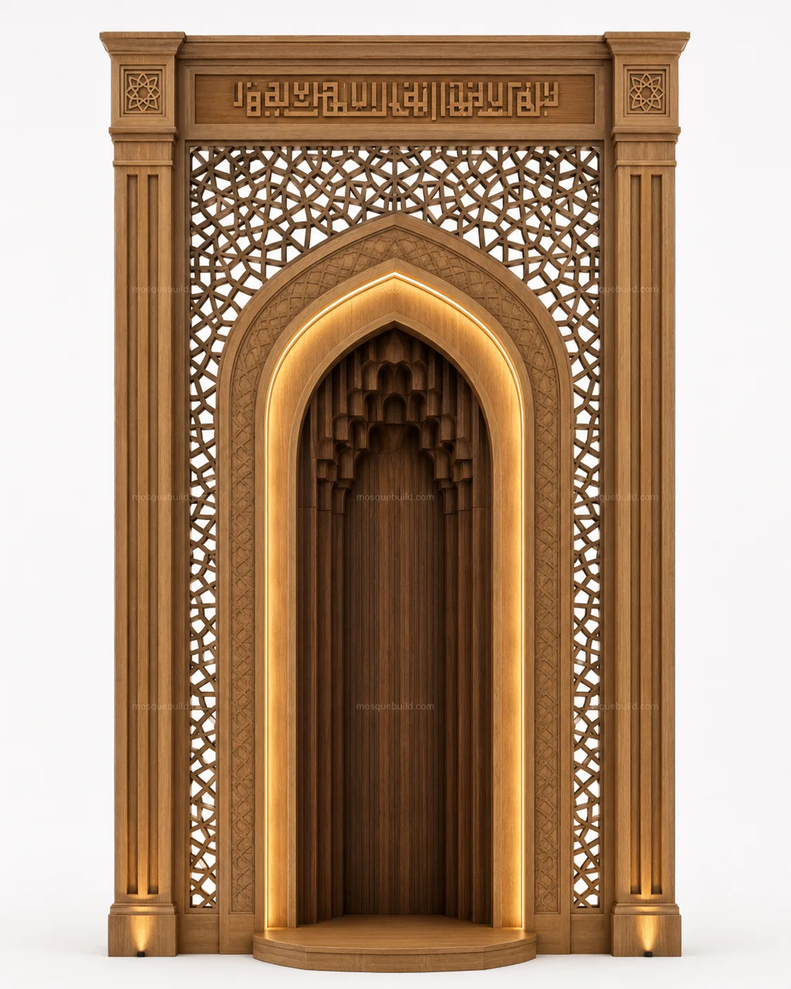 Minimal Modern Mosque Mihrab – Model MIH-260816-004 – Main Minimal Modern Mosque Mihrab – Model MIH-260816-004 front product view