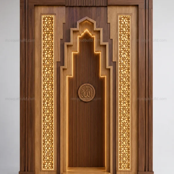 Minimal Modern Mosque Mihrab – Model MIH-260816-036 front product view