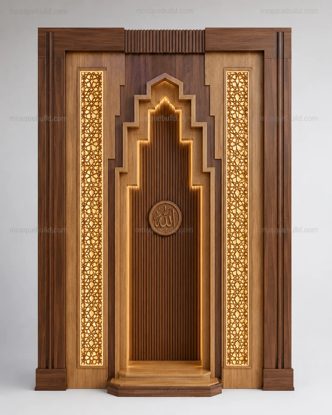 Minimal Modern Mosque Mihrab – Model MIH-260816-036 – Main Minimal Modern Mosque Mihrab – Model MIH-260816-036 front product view
