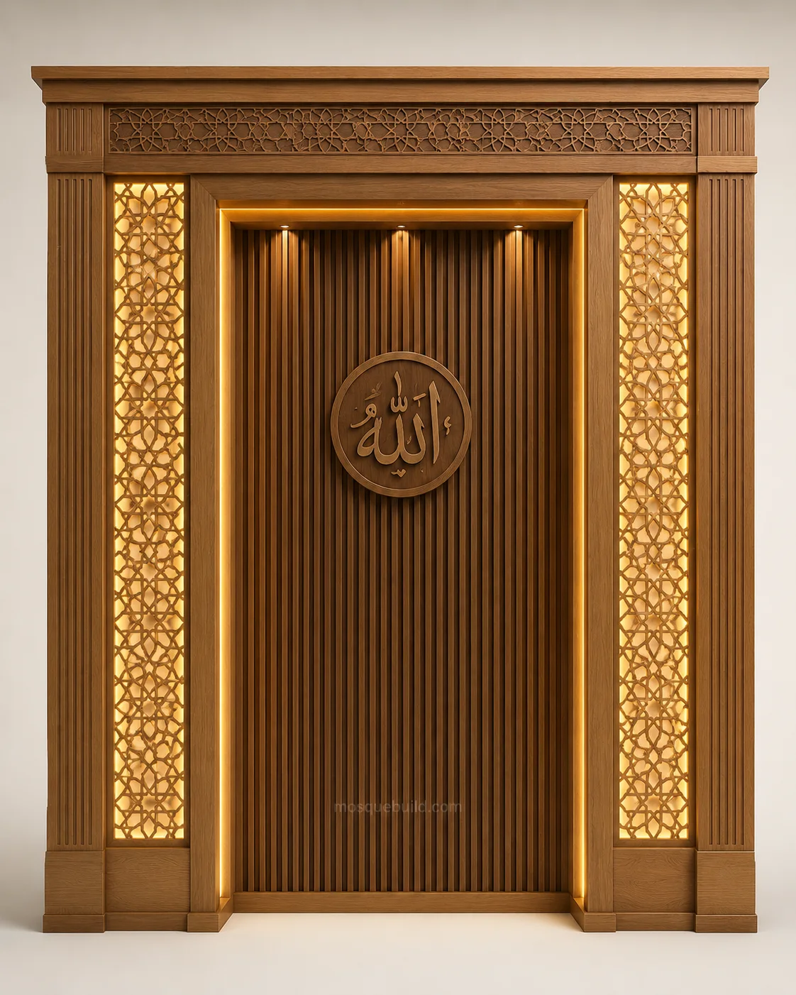 Minimal Modern Mosque Mihrab – Model MIH-260816-044 – Main Minimal Modern Mosque Mihrab – Model MIH-260816-044 front product view