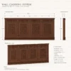 Modular Wooden Mosque Wall Cladding & Separator – Model WCL-260816-010 technical presentation with project-specific dimensions