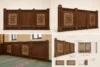 Panelled Wooden Mosque Wall Cladding & Separator – Model WCL-260816-002 product gallery view