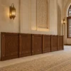 Panelled Wooden Mosque Wall Cladding & Separator – Model WCL-260816-008 shown in a mosque interior