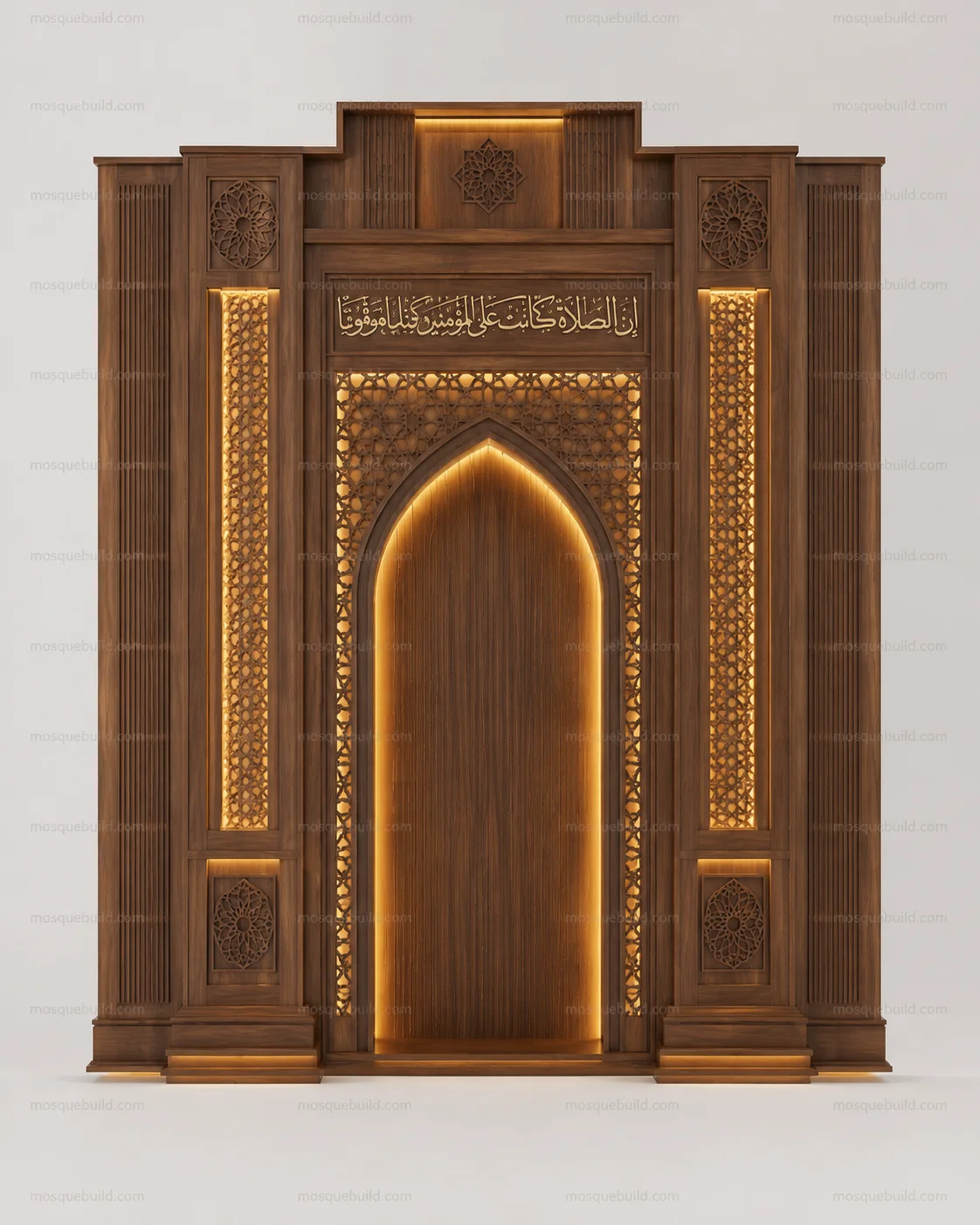 Refined Modern Mosque Mihrab – Model MIH-260816-040 – Main Refined Modern Mosque Mihrab – Model MIH-260816-040 front product view
