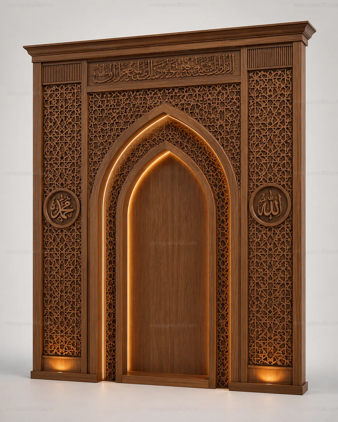 Sculptural Modern Mosque Mihrab – Model MIH-260816-045 – Main Sculptural Modern Mosque Mihrab – Model MIH-260816-045 front product view