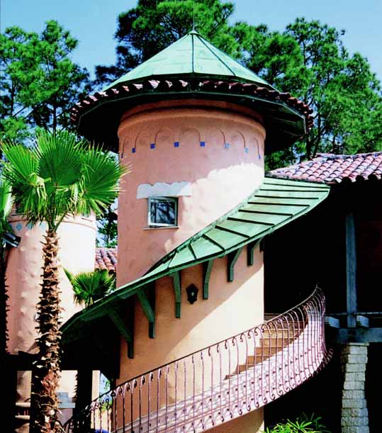 Architectural copper dome and finial
