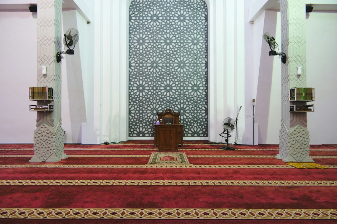 Mosque prayer hall interior reference