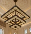 Layered Islamic Geometric Square Chandelier - 3