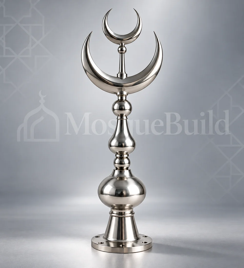 mosquebuild-mb-alm-02-07-premium-stainless-double-crescent-finial Mb Alm 02 07 Premium Stainless Double Crescent Finial | MosqueBuild custom decorative mosque crescent finial