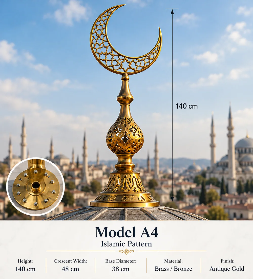 mosquebuild-mb-alm-03-a04-islamic-pattern-brass-crescent-finial Mb Alm 03 a04 Islamic Pattern Brass Crescent Finial | MosqueBuild custom decorative mosque crescent finial
