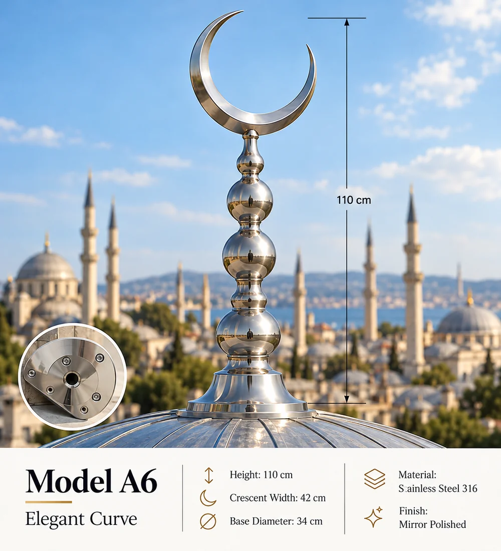 mosquebuild-mb-alm-03-a06-elegant-curve-steel-crescent-finial Mb Alm 03 a06 Elegant Curve Steel Crescent Finial | MosqueBuild custom decorative mosque crescent finial