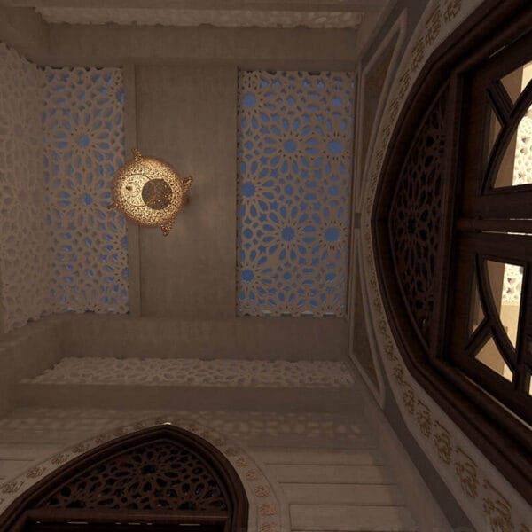Stair Style Mosque Design Project (100 People Capacity) - 035 – Detail View 1