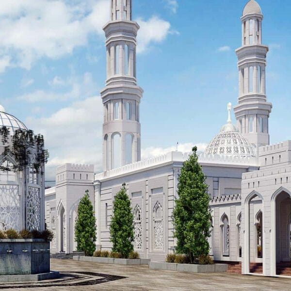 Saray Tarzı Cami Tasarım Projesi – 600 Kişilik – 027 – Detay Görünümü 1