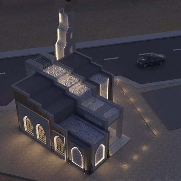 Stair Style Mosque Design Project (100 People Capacity) - 035 – Detail View 8