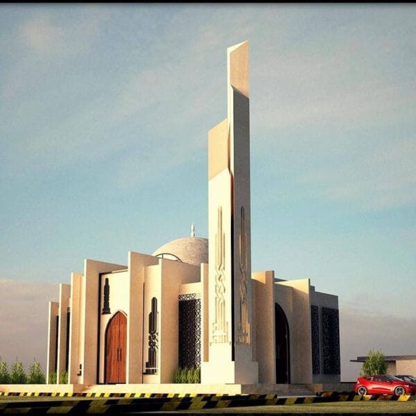Column Mosque Design Project (300 People Capacity) - 024 – Detail View 1