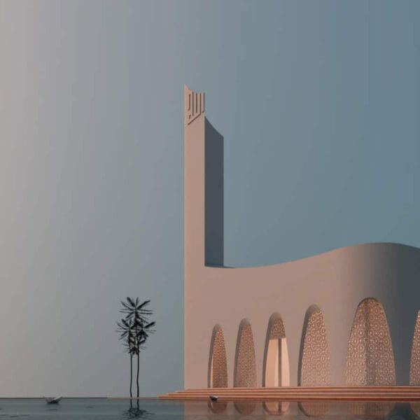 Island Mosque Design Project (100 People Capacity) - 042 – Detail View 1