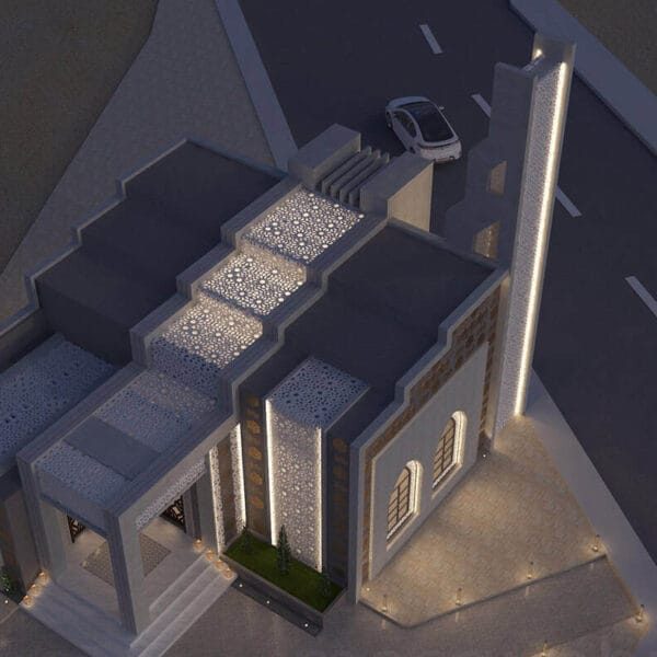 Stair Style Mosque Design Project (100 People Capacity) - 035 – Detail View 4