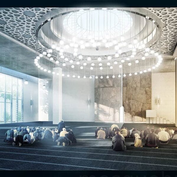 Illuminated Mosque Design Project (300 People Capacity) - 048 – Detail View 5