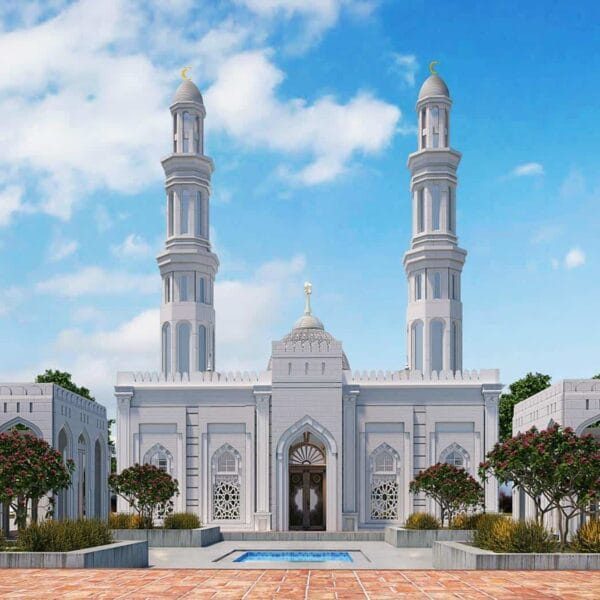 Saray Tarzı Cami Tasarım Projesi – 600 Kişilik – 027 – Detay Görünümü 5