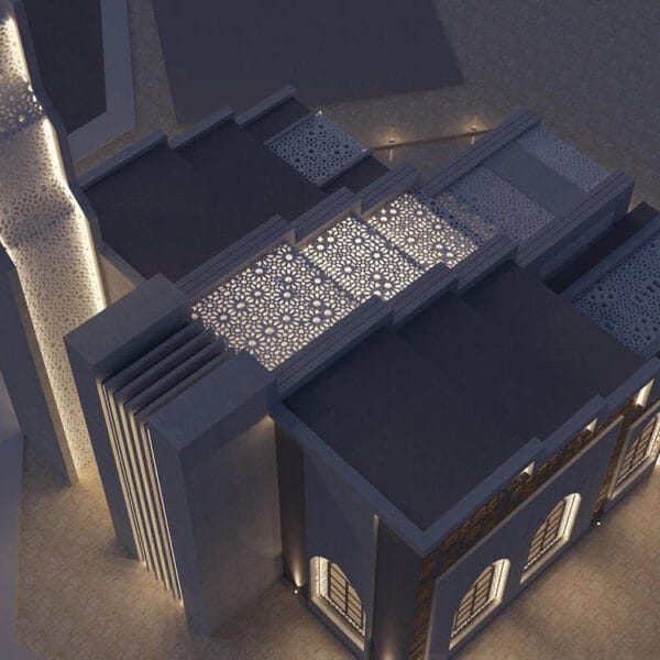 Stair Style Mosque Design Project (100 People Capacity) - 035 – Detail View 10