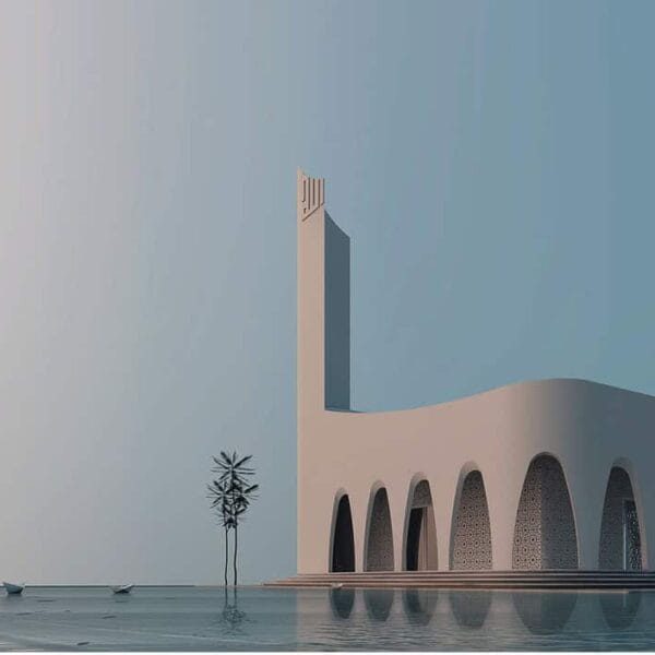 Island Mosque Design Project (100 People Capacity) - 042 – Detail View 2