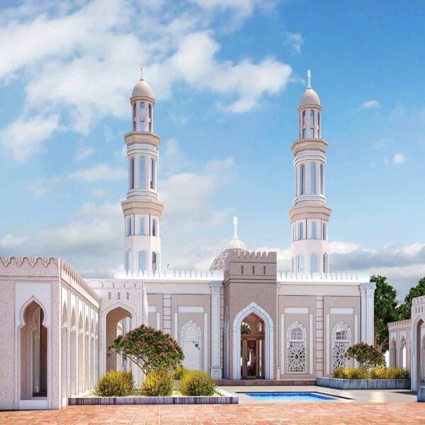 Saray Tarzı Cami Tasarım Projesi – 600 Kişilik – 027 – Detay Görünümü 6
