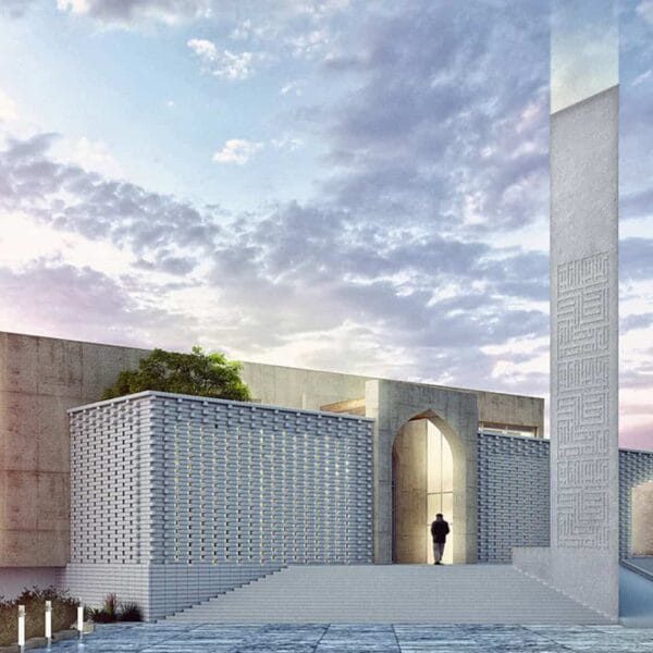 Illuminated Mosque Design Project (300 People Capacity) - 048