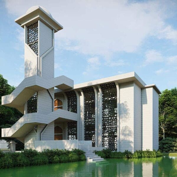 Green Lake Mosque Design Project (200 People Capacity) - 031 – Detail View 2