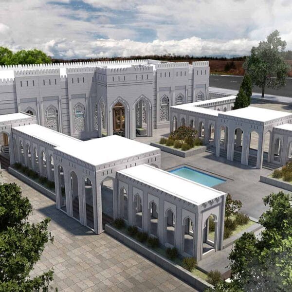 Saray Tarzı Cami Tasarım Projesi – 600 Kişilik – 027 – Detay Görünümü 8