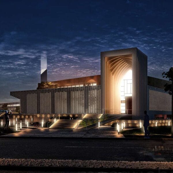 Illuminated Mosque Design Project (300 People Capacity) - 048 – Detail View 10