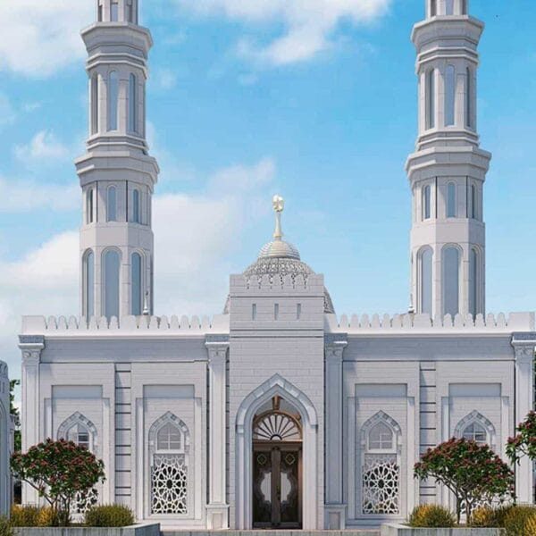 مشروع تصميم مسجد – سعة 600 شخص