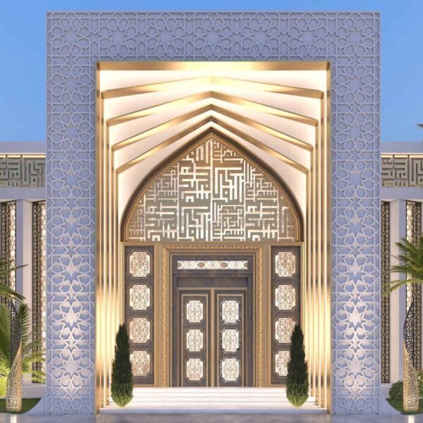 Projet de conception de mosquée – pour une mosquée de la paix – capacité de 200 personnes – 061 – Vue détaillée 1