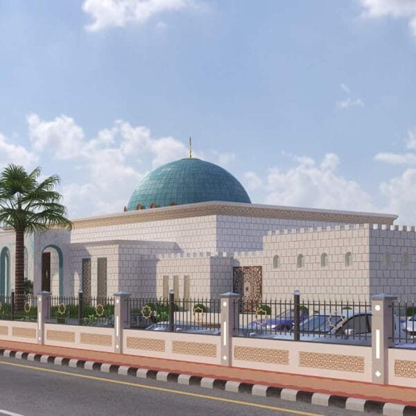 Turquoise Mosque Design Project (100 People Capacity) - 058