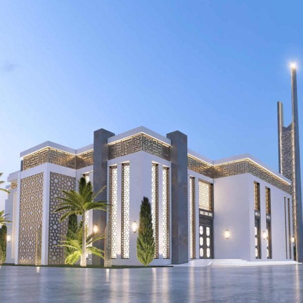 Projet de conception de mosquée – pour une mosquée de la paix – capacité de 200 personnes – 061 – Vue détaillée 2