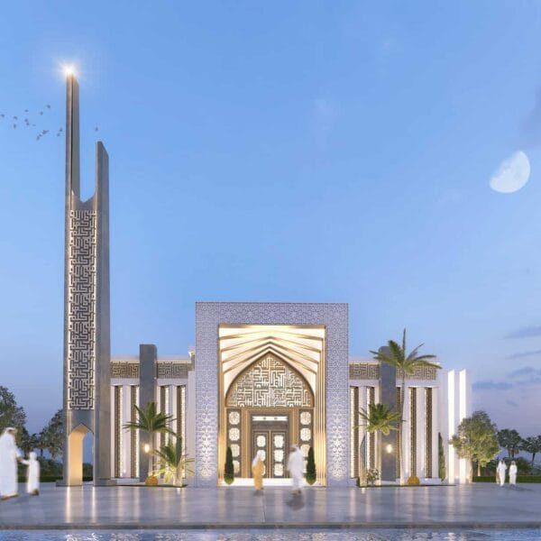 Projet de conception de mosquée – pour une mosquée de la paix – capacité de 200 personnes – 061 – Vue détaillée 4
