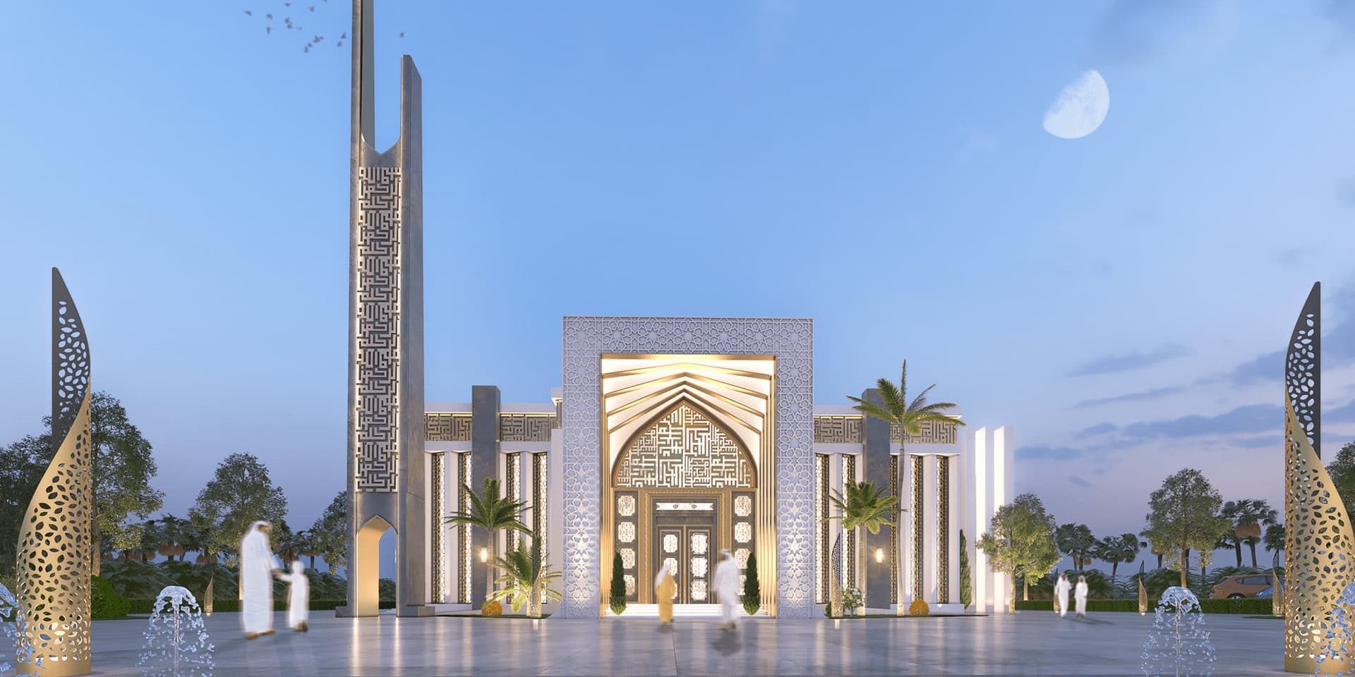 Peace Mosque Design Project (200 People Capacity) - 061 | MosqueBuild Projet de conception de mosquée – capacité 200 personnes