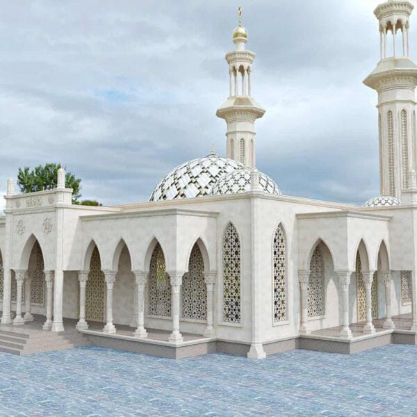 White Marble Mosque Design Project (200 People Capacity) - 063