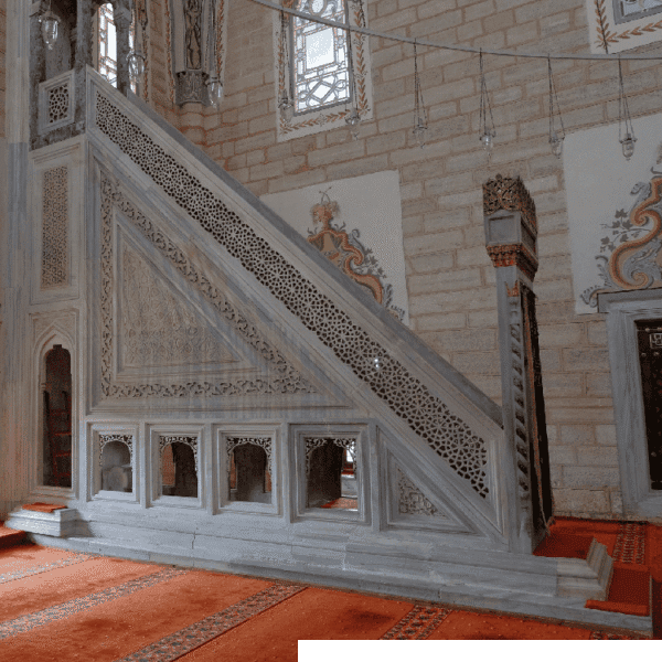 Bayezit-Style Marble Mosque Minbar – MP-10