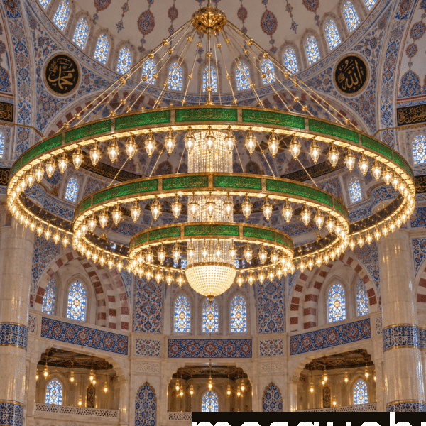 Emerald Heritage Crystal Mosque Chandelier – Model CH-0015