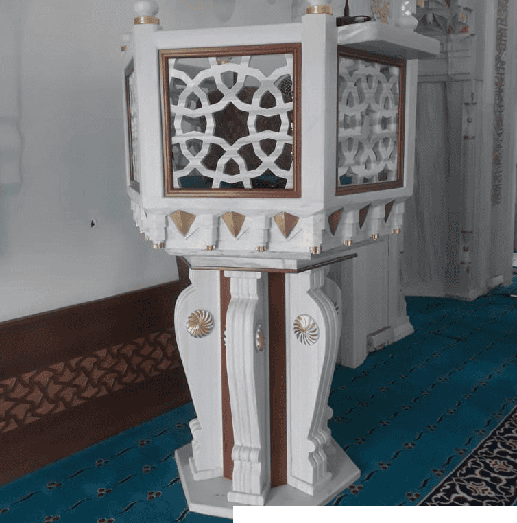 Marble Mosque Preacher Dais – Model MDS-0005 | MosqueBuild Marble Mosque Preacher Dais – Model MDS-0005
